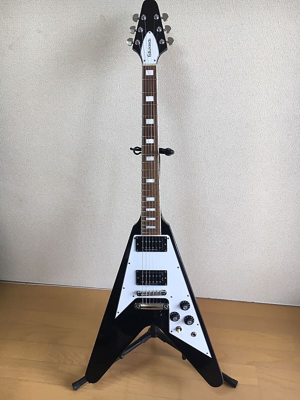 EDWARDS by ESP E-FV-120D Black 2015 Flying V type Electric | Reverb