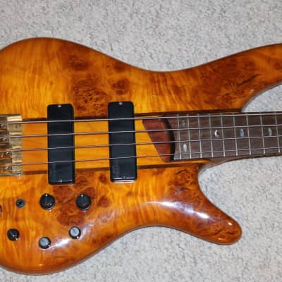 Ibanez SR800 Bass - Amber Poplar Burl - Bartolini Pickups for sale