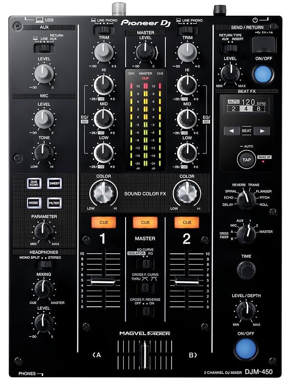 Pioneer DJ DJM-450 DJ 2-Channel Mixer - DJM-450 image 1