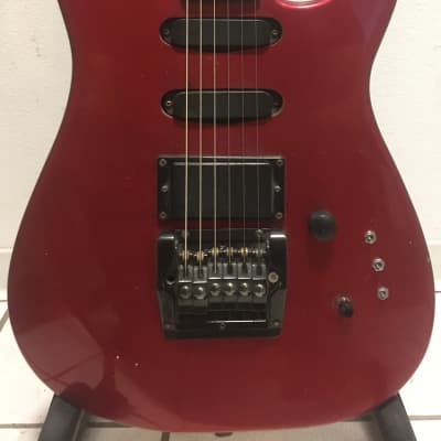 80s METAL SHREDDER MIJ w/ UPGRADES ~ Hohner Professional ST Scorpion 1980s Red w/ Killswitch & EMG Selects image 2
