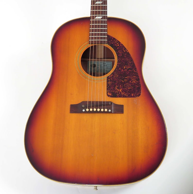 1967 Epiphone Texan FT-79 Sunburst Acoustic Guitar | Reverb