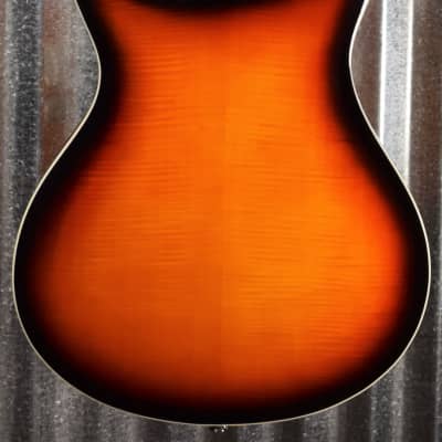 PRS Paul Reed Smith SE Hollowbody II Tricolor Sunburst Guitar & Case #2977 image 10