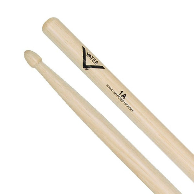 Vater Hickory 1A Wood Tip Drum Sticks Drum Sticks image 1
