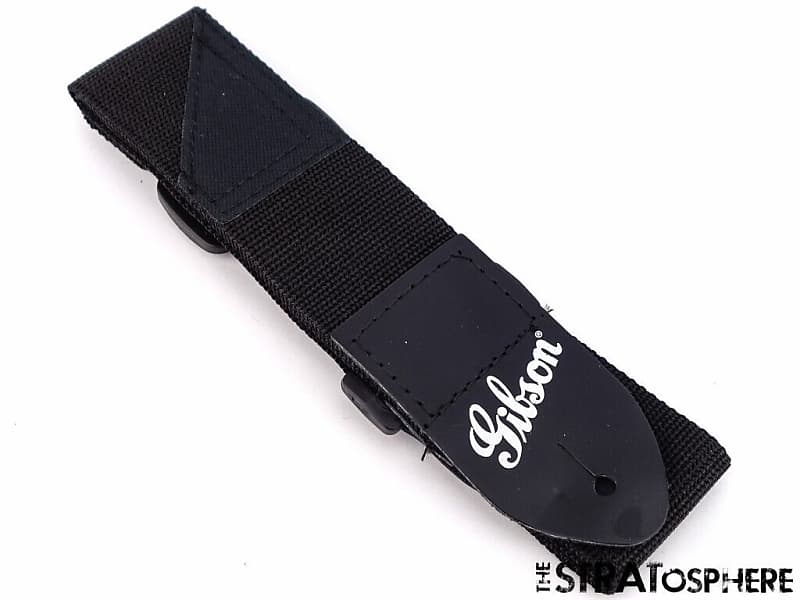 Gibson Black Nylon GUITAR STRAP for Les Paul Studio Model, Reverb