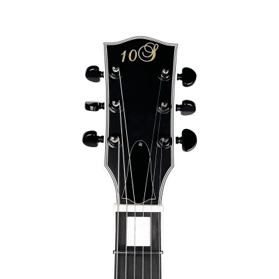10S GF Modern Single Cutaway Full Thickness Set Thru Electric Guitar Satin Green Camo image 5