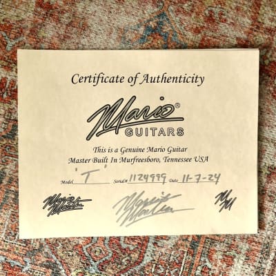 Mario Martin T-Style - 2-Tone Sunburst / MOJO Dynasonics. NEW (Authorized Dealer) image 12