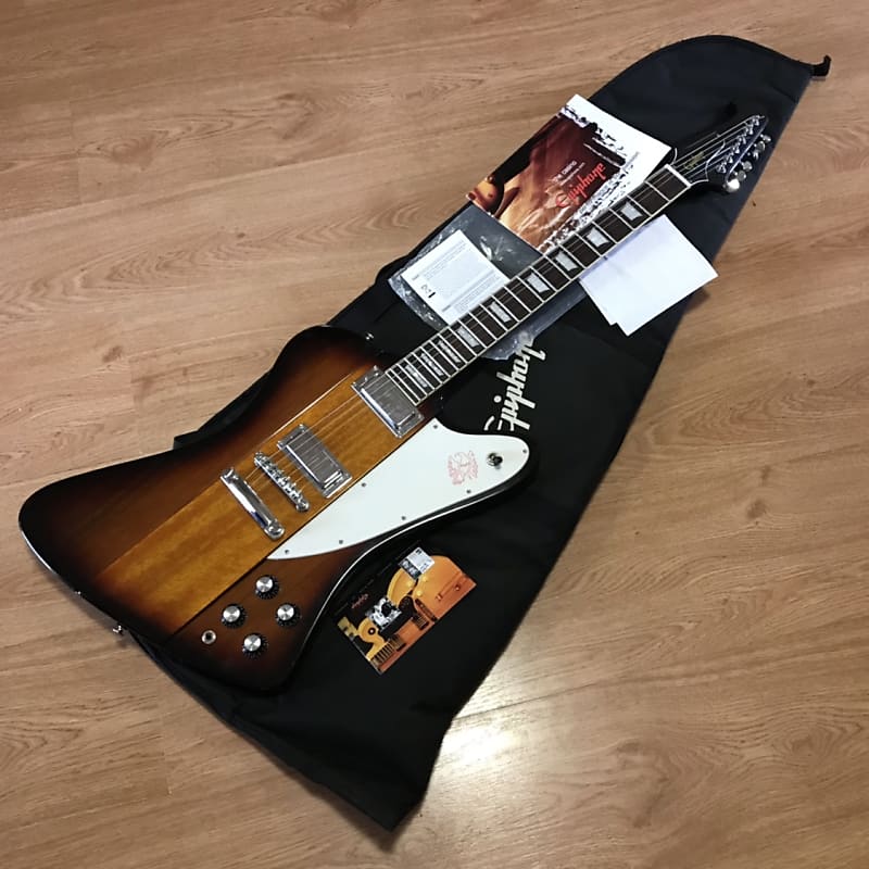 Rare Gibson Epiphone Limited Edition Custom Shop Firebird V MIK Korea 2006  Vintage Sunburst