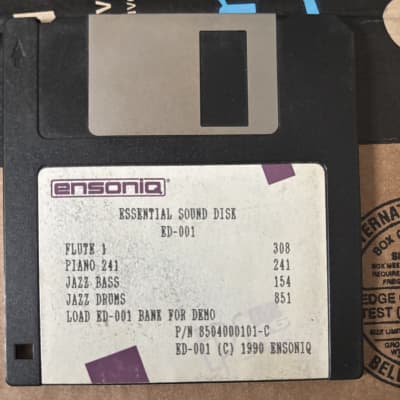 Ensoniq  EPS 16 Plus Sound Library ( 9 Floppy Disks)