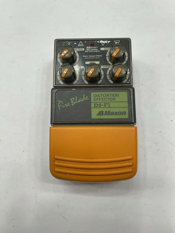 Maxon DS-F1 Fire Blade Distortion Rare Vintage Guitar Effect Pedal MIJ Japan