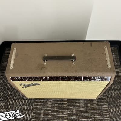 Fender Super-Amp 6G4-A Brown Panel 2x10 40 Watt Combo Amplifier Pre-CBS c.1962 image 4