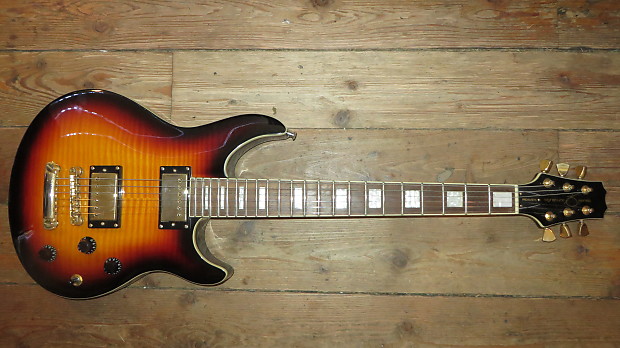 Vintage Peavey HP Hartley Peavey Signature Series USA Electric Guitar 5A Flame Maple Top Les Paul