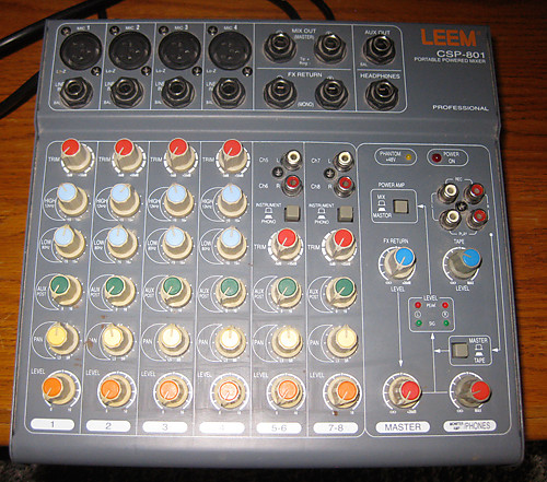 Leem Leem 8 Channel Portable Powered Mixer (As Is - READ!) | Reverb