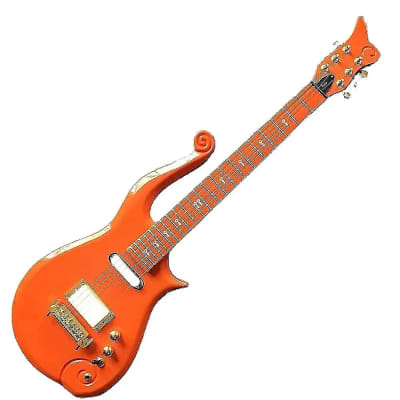 Orange Custom Prince Cloud Guitar, Solid Body, Maple Neck and Rosewood Fingerboard image 5