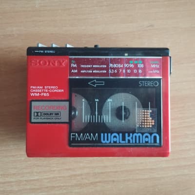 Sony Walkman radio Cassette player WM-F55 Blue Junk for