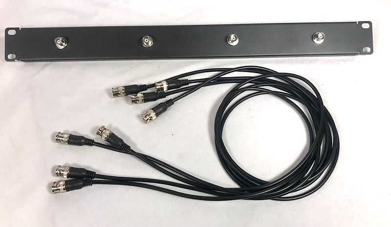 Wireless Front Mount Antenna Kit for Shure & Sennheiser Systems 4 GOLD BNC +40” Cables FMP440 image 1