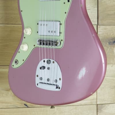 Fender Custom Shop Dealer Select CuNiFe Wide Range Jazzmaster Relic, Burgundy Mist, Left Handed R118687 image 3