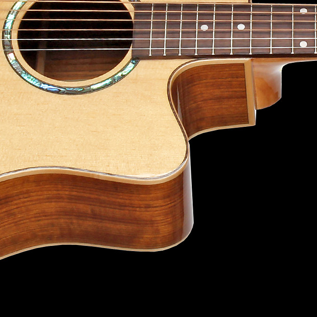 Teton STS110CENT Spruce/Ovangkol Dreadnought with Electronics Natural image 1
