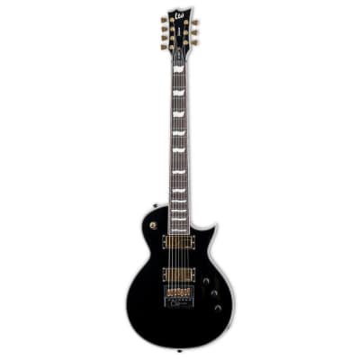 ESP LTD Deluxe EC-1007 Baritone Evertune 7-String Right-Handed Electric Guitar with 3-Piece Mahogany Neck and Macassar Ebony Fingerboard (Black) for sale
