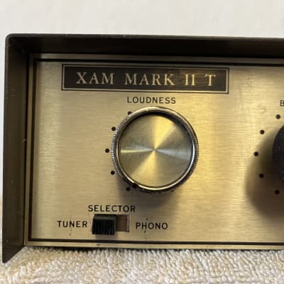 Vintage Portable XAM Mark II T Solid State Stereo Amplifier-Tuner/Phono-Tested Working 1969 - Brown/Silver image 3