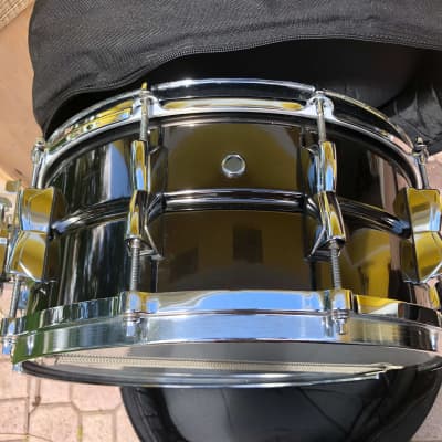 Yamaha SD-465MK Manu Katche 6.5x14" Seamless Brass Snare Drum image 5