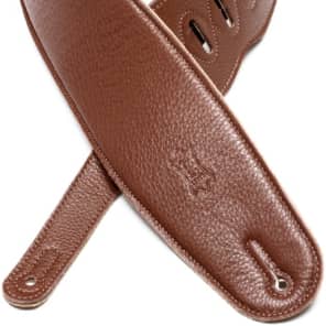 Levy's M4 3.5" Padded Garment Leather Bass Strap - Brown image 7