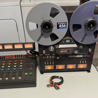 TASCAM 34 1/4" 4-Track Professional Tape Recorder and TASCAM MM20 mixer "SERVICED CERTIFIED" image 1