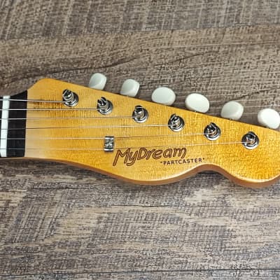 MyDream Partcaster Custom Built - Burnt Pine Cabronita Gibson Scale DreamTron image 4