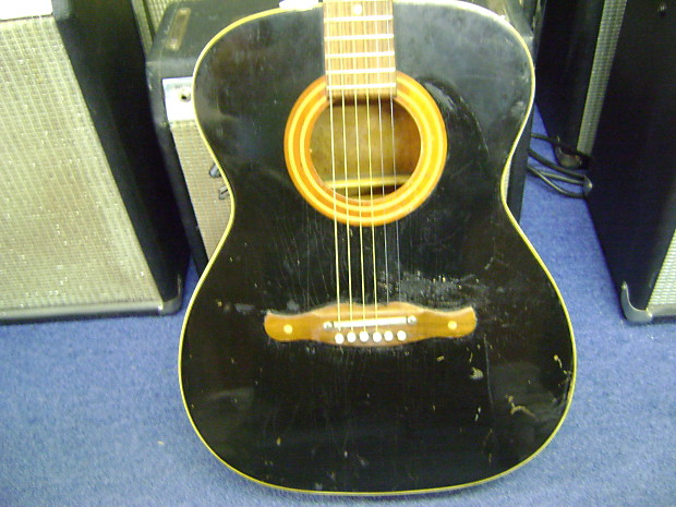 Harmony Sovereign 1971 Black Acoustic Guitar USA image 1