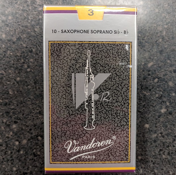Vandoren SR603 V12 Series Soprano Saxophone Reeds - Strength 3 (Box of 10) image 1