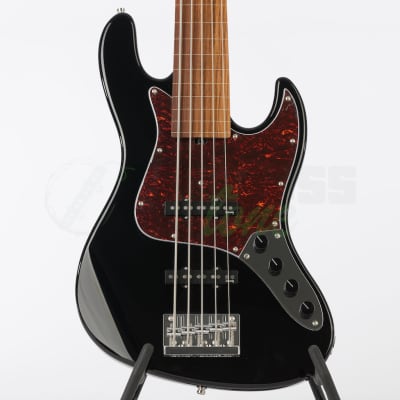 Sadowsky MetroExpress 21 Fret Fretless 5 String Vintage Jazz Bass® - Black Finish / Morado Fingerboard - FREE NORDYMUTE image 1