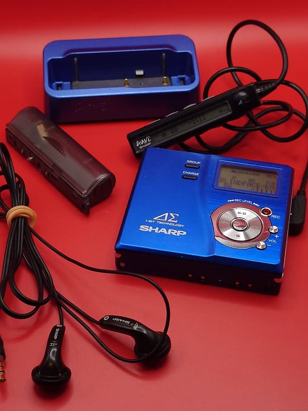 SHARP 1bitポータブルMDレコーダー MD-DR77-S