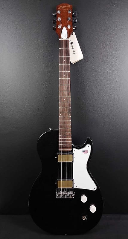 Harmony Jupiter Electric Guitar Space Black W/Mono Vertigo Bag image 1