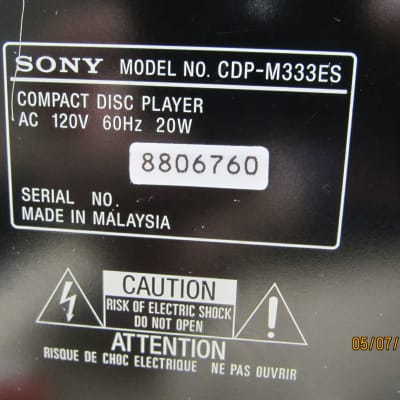 Rare Sony ES Series  CDP-M333ES 400 Audio Disc Mega Changer -  Serviced  - Optical Out - Lots O' PIX image 22