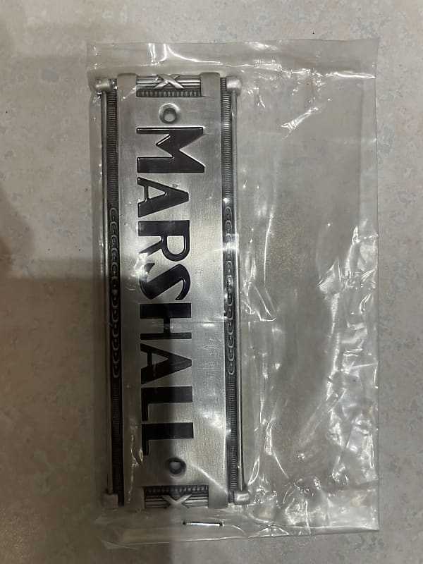 Marshall Offset coffin logo Silver image 1