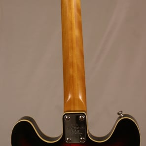 Univox Custom ES 335 1960's Sunburst Hollow Body electric guitar Made in JAPAN with a hardshell case image 5
