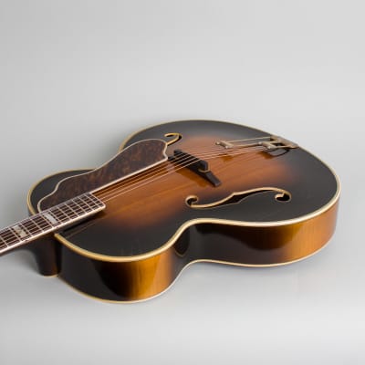 Epiphone  Emperor Arch Top Acoustic Guitar (1946), ser. #55706, grey tolex hard shell case. image 7