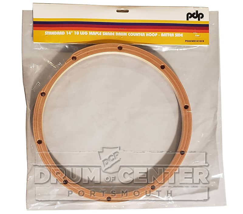 PDP Wood Snare Drum Hoop 14" 10-Lug Batter Side w/Cutouts image 1