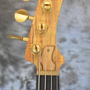Rare 2008 Parker PB61 "Hornet" Bass feat. Spalted Maple Top image 3