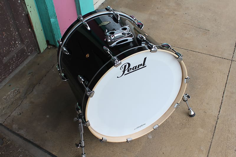 Pearl BRP Masters Premium Birch 22X18 Bass Drum Black Sparkle image 1