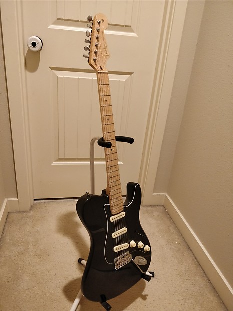 Warmoth Tele Black Strat Hybrid David Gilmour Tribute Guitar