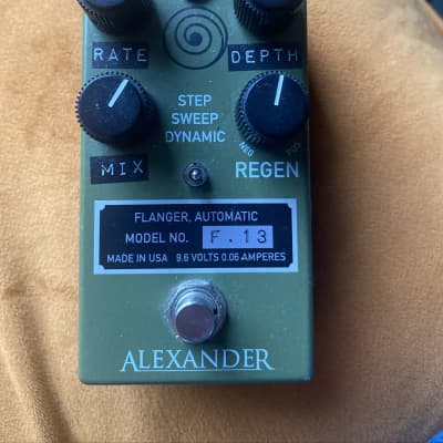 Reverb.com listing, price, conditions, and images for alexander-pedals-f-13-flanger