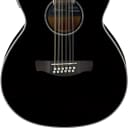 Ibanez AE AEG 12str Acoustic Guitar - Black High Gloss AEG1812IIBK