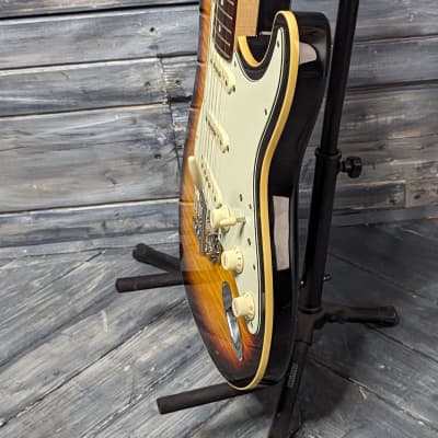 Used Fender MIJ Aerodyne Stratocaster - Flame Sunburst with Hard Case image 5