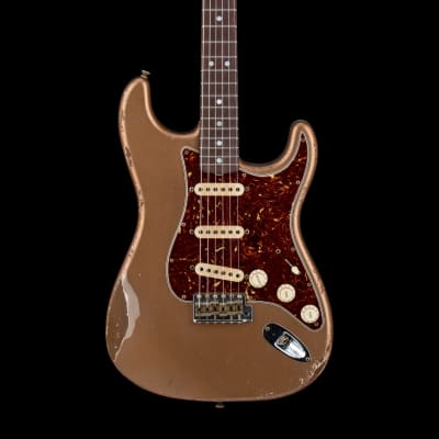 Fender Custom Shop Austin Macnutt Masterbuilt Empire 67 Stratocaster Relic - Firemist Gold #65952 image 3