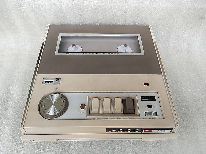 AIWA TP- 721 Vintage Reel-To-Reel Tape Recorder Dictation Machine 60's Made  in Japan