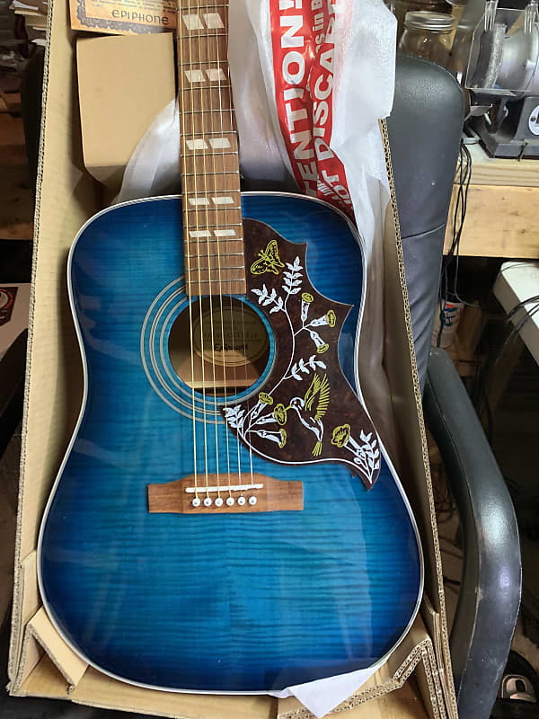 Epiphone Hummingbird Artist Acoustic/Electric 2018 Blue
