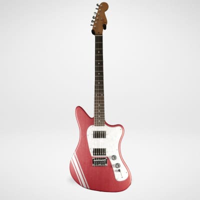 Cream T Guitars Crossfire SRT-6 - Inferno Red w/ Stripe #SO22UND image 3