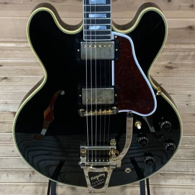 Gibson Custom Shop 1959 ES-355 Reissue VOS Bigsby Electric Guitar - Ebony image 1