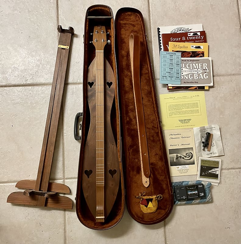 McSpadden Large Standard Dulcimer W/ Deluxe Case & Stand Reverb