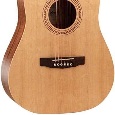 Cort EARTH50-OP Easy Play Acoustic Guitar Open Pore Natural image 1